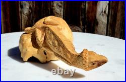 JOHN SIM b. INDONESIA d. 2018 OCALA, FL MASTER WOODCARVER GECKO RARE