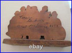 Jazz Musicians, New Orleans, Wood Carving, Artist Signed, 1992, L. Graham