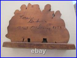 Jazz Musicians, New Orleans, Wood Carving, Artist Signed, 1992, L. Graham