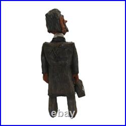 Jes Gurule Santa Fe Artist Wood Carving Doctor Figurine Decor Signed