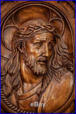 Jesus Christ Wood Carving Ecce Homo Sculpture Man of Sorrows Figure 17
