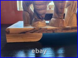 Jesus Last Supper Hand Carving Sculpture Olive Wood Disciples Religious Art