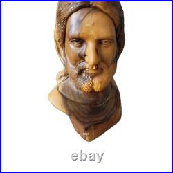 Jesus Olive Wood Statue Hand Carved From Holy Land Jerusalem