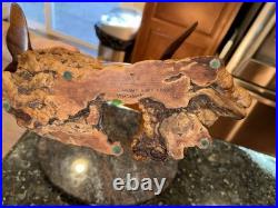 John Bennett Myrtlewood Humpback Whale & Calf Vintage Original Wood Carving