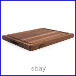 John Boos 21 Au Jus Carving Cutting Board with Juice Groove, Walnut (Open Box)
