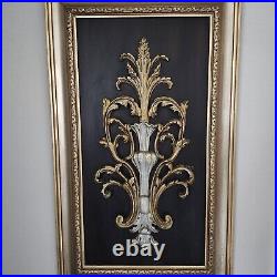 John Richard Hand-Carved Wood Wall Art Gilded Elegance GRF-2120B, Free Shipping