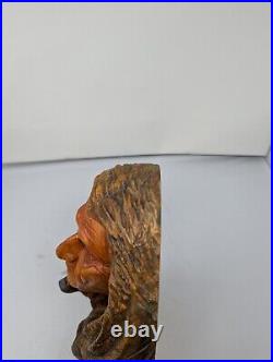 John Wagner Carving- 2010 Basswood #37 Native American and Bear