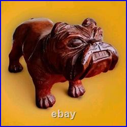 Jose Pinal Hand Carved Bulldog 5' T X 8 1/2 L Beautiful Condition