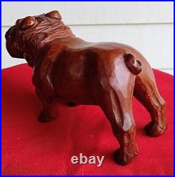 Jose Pinal Hand Carved Bulldog 5' T X 8 1/2 L Beautiful Condition