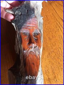 Junior Cobb Tree Spirit Singed Carving