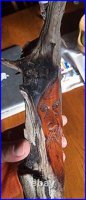 Junior Cobb Tree Spirit Singed Carving