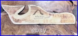 Killer Whale Original David LOUIS Hand Carved Authentic Coast Salish Art Orca