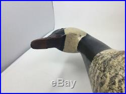 LIFE-SIZE Carved Wood Canadian Goose Sculpture Hunting Decoy Glass Eyes