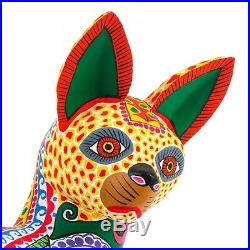 LOVELY CAT Oaxacan Alebrije Wood Carving Fine Mexican Folk Art Sculpture