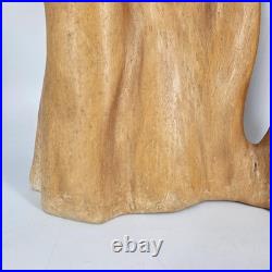 Large Mid Century Modern Abstract Hand Carved Cypress Knee Wood Family Sculpture
