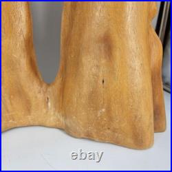 Large Mid Century Modern Abstract Hand Carved Cypress Knee Wood Family Sculpture
