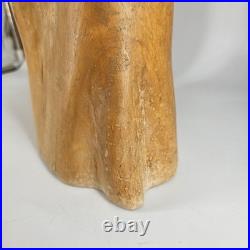 Large Mid Century Modern Abstract Hand Carved Cypress Knee Wood Family Sculpture