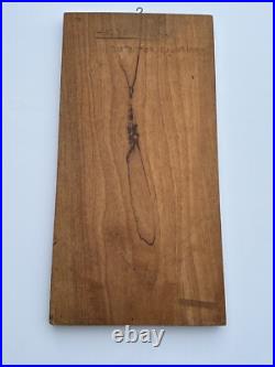 Large Wood Sculpture Portrait After Holbein Vintage Signed Carving Iconic 27