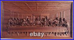 Last Supper wood carved wall art decor