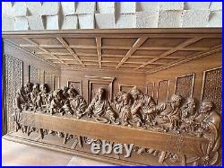 Last supper religious carved wall art easter gift wood carvings art work Last supper religious carved wall art easter gift wood carvings art work