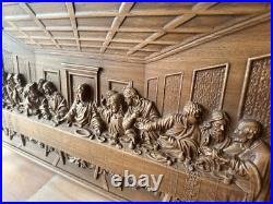 Last supper religious carved wall art easter gift wood carvings art work Last supper religious carved wall art easter gift wood carvings art work