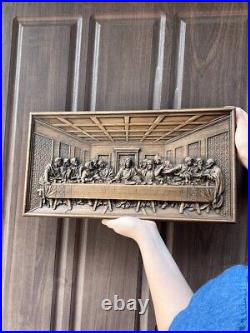 Last supper religious carved wall art easter gift wood carvings art work Last supper religious carved wall art easter gift wood carvings art work