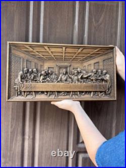 Last supper religious carved wall art easter gift wood carvings art work Last supper religious carved wall art easter gift wood carvings art work