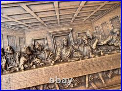 Last supper religious carved wall art easter gift wood carvings art work Last supper religious carved wall art easter gift wood carvings art work