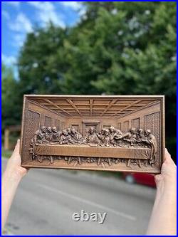 Last supper religious carved wall art easter gift wood carvings art work Last supper religious carved wall art easter gift wood carvings art work