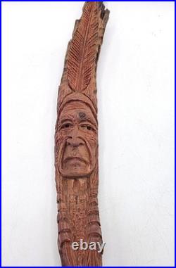 Lewis Holloway Master Woodcarver Unique OOAK Hand Carved Wood Spirit Signed