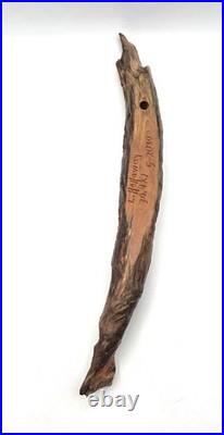 Lewis Holloway Master Woodcarver Unique OOAK Hand Carved Wood Spirit Signed