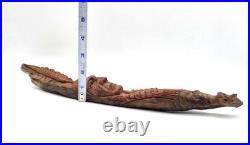 Lewis Holloway Master Woodcarver Unique OOAK Hand Carved Wood Spirit Signed
