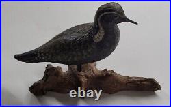 Life like 1979 Wood Decoy Carving of a Golden Plover by Richard Watson, Michigan