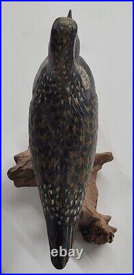 Life like 1979 Wood Decoy Carving of a Golden Plover by Richard Watson, Michigan