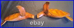 Logger Head Sea Turtles Wood Carving/Sculpture Wall ART Single or Pair Logger Head Sea Turtles Wood Carving/Sculpture Wall ART Single or Pair