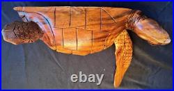 Logger Head Sea Turtles Wood Carving/Sculpture Wall ART Single or Pair Logger Head Sea Turtles Wood Carving/Sculpture Wall ART Single or Pair