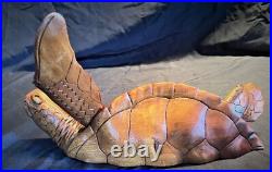 Logger Head Sea Turtles Wood Carving/Sculpture Wall ART Single or Pair Logger Head Sea Turtles Wood Carving/Sculpture Wall ART Single or Pair