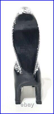 Lonnie & Twyla Money Folk Art Skunk Wood Carving Sculpture