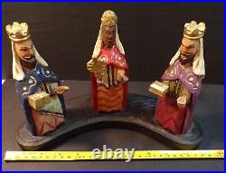 Los Tres Reyes Magos (Three Wise Men) Puerto Rican Folk Art Ponce