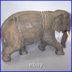 Lot Of (3) Carved Wooden Elephant Family Sculptures