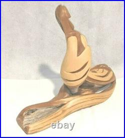 Luis Barela Folk Art Wooden Carving Mother and Child 2003