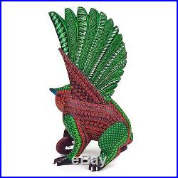 MAGNIFICENT OWL Oaxacan Alebrije Animal Wood Carving Mexican Folk Art Sculpture