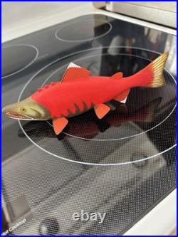 Manfred Scheel Hand Carved Wooden Folk Art Salmon Fish Decoy Lure
