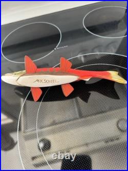 Manfred Scheel Hand Carved Wooden Folk Art Salmon Fish Decoy Lure