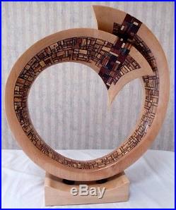 Maple Spalted Oak Wood Sculpture Art Carving Created by Craig Lauterbach