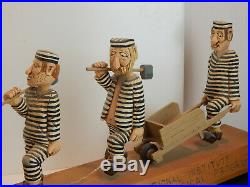 Master Carver Elmer Jumpers, PA Carved Wood Chain Gang Tribute to Andy Anderson
