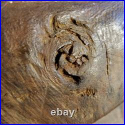 Mayan Lord King Pacal Wood Carving Sculpture 20 Handcarved Vintage Folk Art