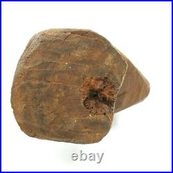 Mayan Lord King Pacal Wood Carving Sculpture 20 Handcarved Vintage Folk Art