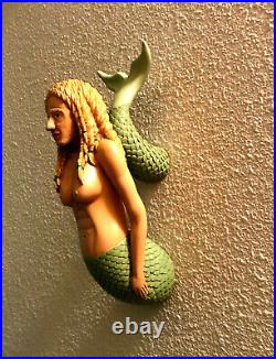 Mermaid Ships Figurehead wood carving Hand carved, Hand painted one of a kind