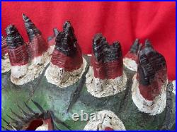 Mexican Folk Art Vintage Alligator Crocodile Carved Wood & Agave Mask Mexican Folk Art Vintage Alligator Crocodile Carved Wood & Agave Mask